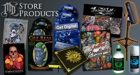 Tattoo Books, Tattoo Dvds, and Tattoo Clothing for sale