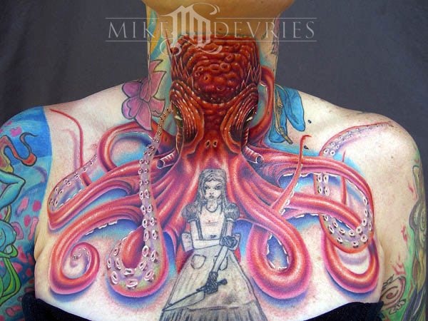 Mike DeVries Octopus Tattoo Leave Comment