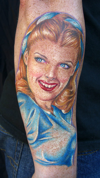 Keyword Galleries: Color Tattoos, Portrait Tattoos, Pin Up 