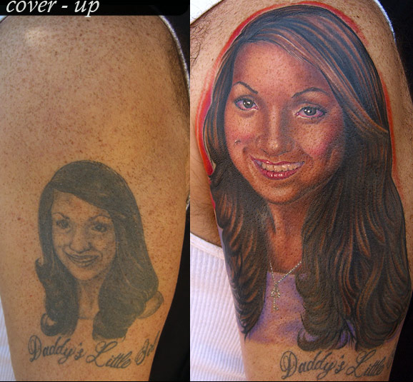 Portrait Cover-up Tattoo