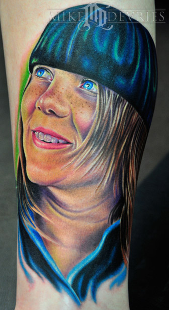 Mike DeVries - Shea Portrait Tattoo