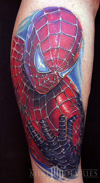 Mike DeVries Spider Man Leave Comment Keyword Galleries Color Tattoos 