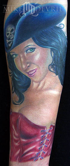 Mike DeVries - Pirate Pin-Up Tattoo