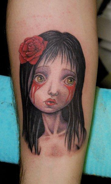 Claudio De Rosa - Mark Ryden Girl Tattoo