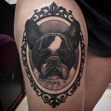 Tattoos - Boston Terrier Tattoo - 113717