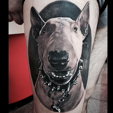 Tattoos - Dog Portrait Tattoo - 100597