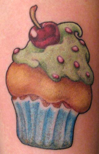 Tattoos - Kim Reed - yummy cupcake