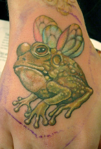 Tattoos Small tattoos james christensen's frog fairie