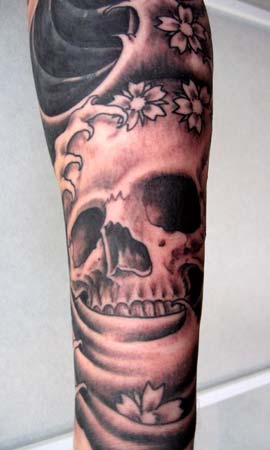 Tattoos - Skull in Water - 14726