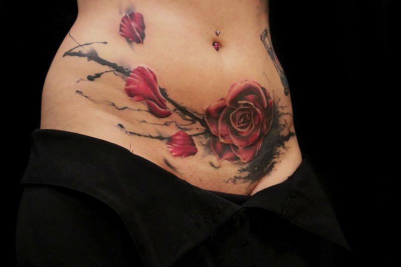 rose petals color tattoo by mirco campioni tattoonow rose petals color tattoo by mirco campioni tattoonow