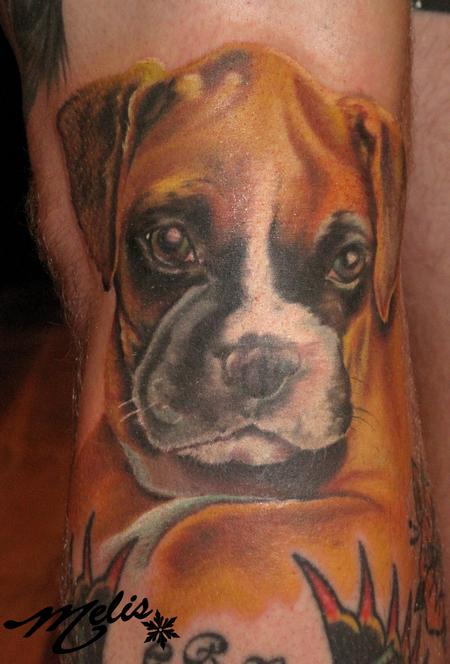 Tattoos - boxer pup - 64779