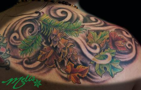 Melissa Fusco - Douglas Fir and Maple leaves