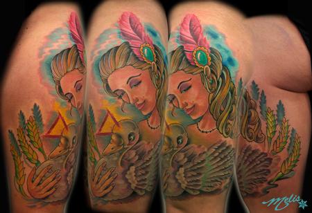 Tattoos - Goose lady lovely locks - 78685