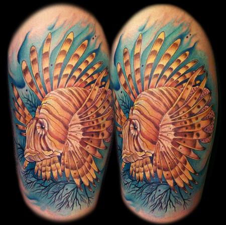 Melissa Fusco - lion fish on calf