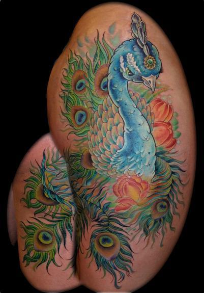 Tattoos - Adriana's Peacock - 53658