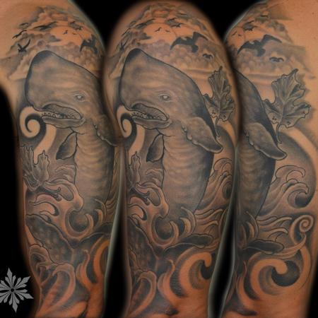 Tattoos - Sperm Whale B & G - 77516