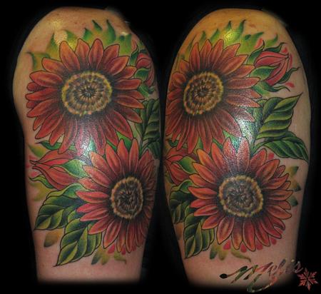 Tattoos - Sunflowers - 63527