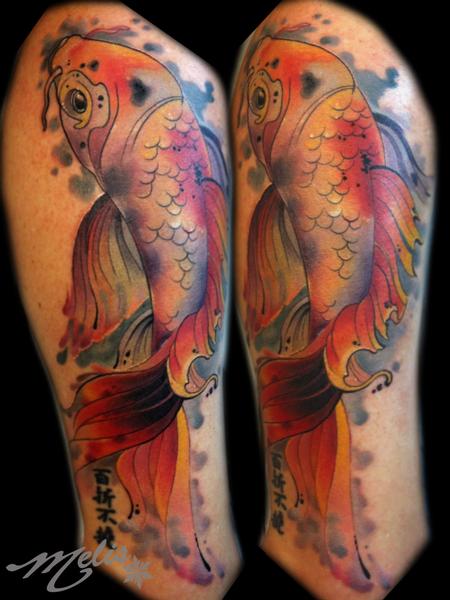 Tattoos - Painterly Koi - 94621