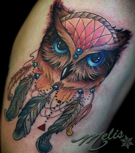 Melissa Fusco - owl dream catcher