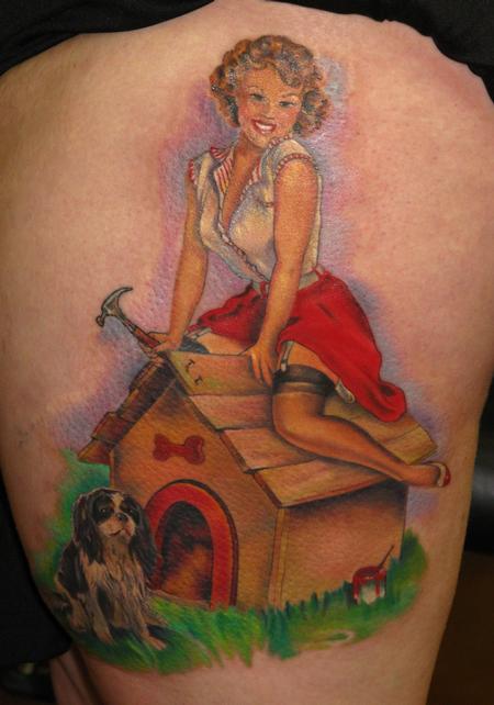 Tattoos - a twist to a Gil Elvgren - 59873