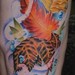 Tattoos - Leaf and water rib tattoo - 49750