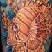 Tattoos - lion fish on calf - 56440