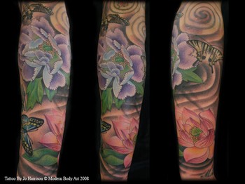 Tattoos - Flowers and Butterflies - 35503