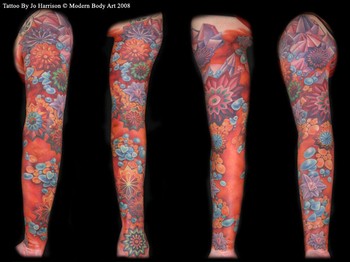 Tattoos - Flowers Sleeve - 35499