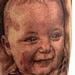 Tattoos - baby black&grey portrait - 74440