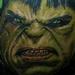 Tattoos -  unfinish hulk color portrait tattoo  - 72648