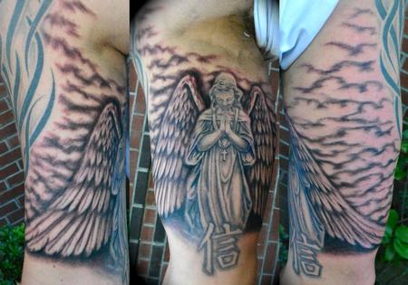 Tattoos HalfSleeve Angel Statue Now viewing image 164 of 817 previous