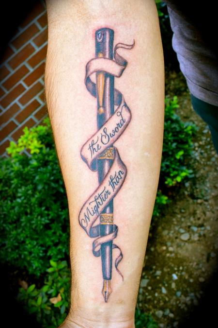 Tattoo Pen Tattoo | fountain pen by ryan el dugi lewis tattoonow Tattoo Pen Tattoo | fountain pen by ryan el dugi lewis tattoonow
