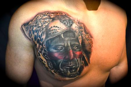 Jaguar on Worlds Best Tattoos   Tattoos   Blackwork   Jaguar Warrior
