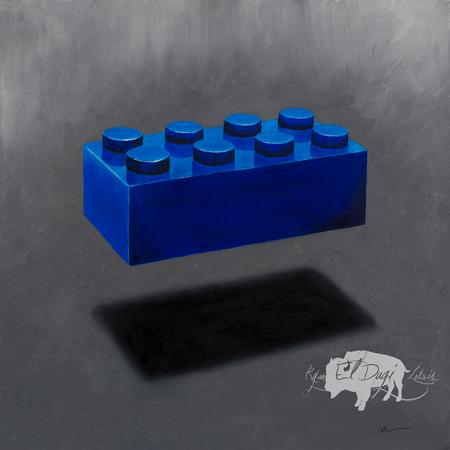 Tattoos - Blue Lego Block - 114326