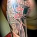 tattoo galleries/ - japanese Building and Swirling Wind, Samurai