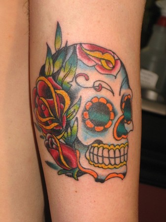 Tattoos - Pete Ballesty - Day of the Dead or Sugar Skull