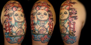 Tattoos - maneki neko