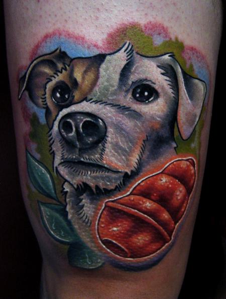 dog & kong toy tattoo Tattoo Design Thumbnail