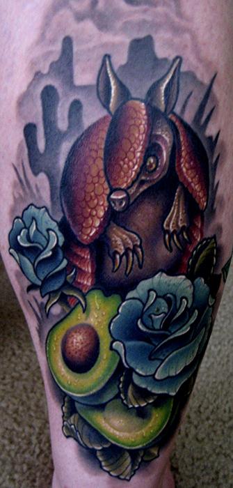 Jonathan Montalvo - armadillo.avacado.roses tattoo