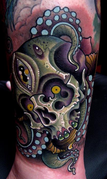Jonathan Montalvo - skullypus tattoo