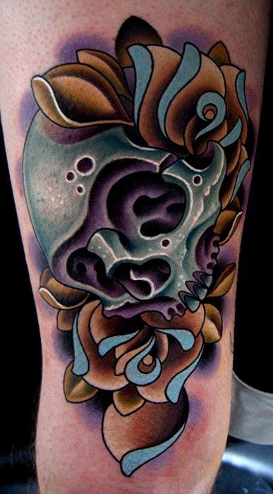 Jonathan Montalvo - skull & roses 2