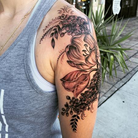 Morgan Haberle  - B&G floral shoulder
