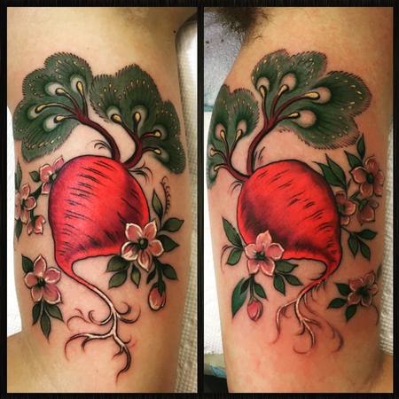 Morgan Haberle  - Best friend beet tattoo