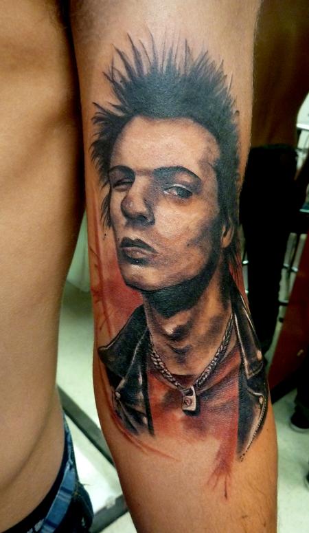 Sid Vicious by Mully : Tattoos