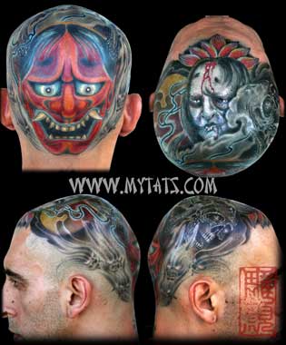 Tattoos - Hannya on Head - 29423