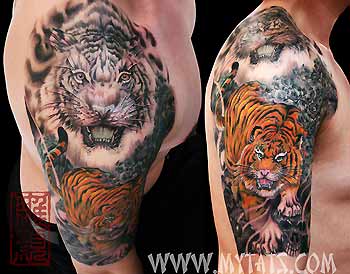 Skull Tattoo Designs on Tattoos   Jess Yen   Page 1   Tiger And Skulls