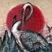 tattoo galleries/ - Crane on Back - 29420