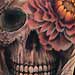 tattoo galleries/ - Peony in Skull - 29290