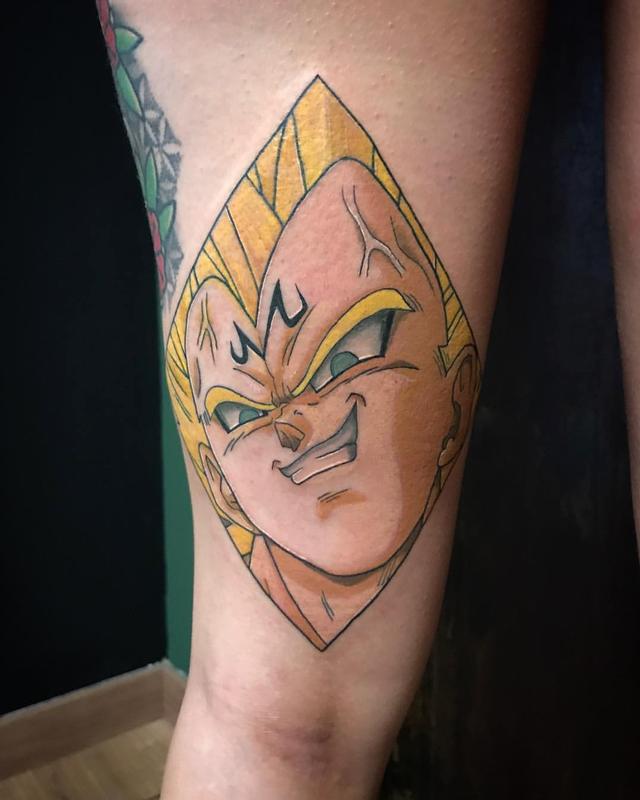Majin Vegeta in Color by Linn Tattoos