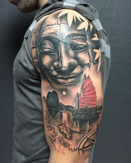Tattoos - Cambodjan Landscape and Ankor Wat - 125261